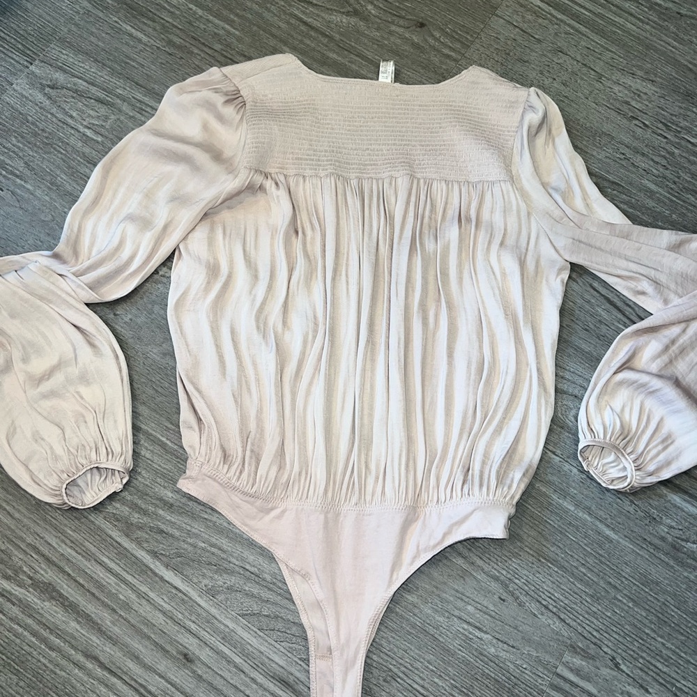 Intimately by Free People Cream Satin Bodysuit - Picture 9 of 11
